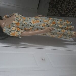 Inspired Hearts Floral Midi Dress NWOTL